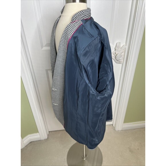 Talbots Woman Petite Aberdeen Blazer Jacket 22WP Houndstooth Career Work Wear - Picture 13 of 15